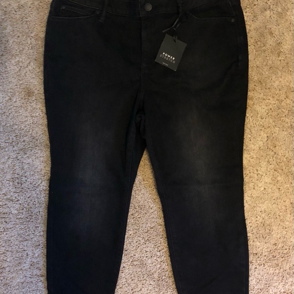 Women's Simply Vera Vera Wang Black Skinny Mid-rise Distressed Jeans 16 PS New - Picture 1 of 10